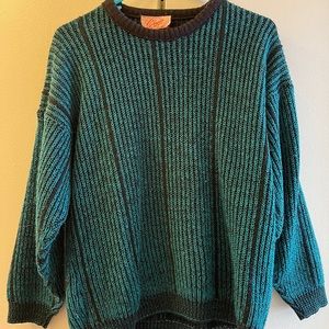 BLUE CLAUDIA KNIT SWEATER